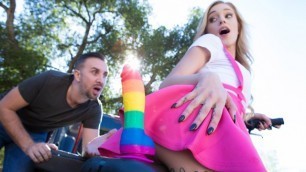Why Kali Roses Likes To Bike  With Special Dildo