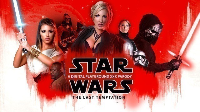 Cosmic Babes Georgie Lyall, Lily Labeau And  Adriana Chechik In Star Wars: The Last Temptation A DP XXX Parody