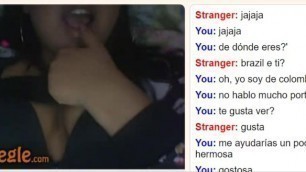 [omegle] 18yo Girl from Brasil Masturbates