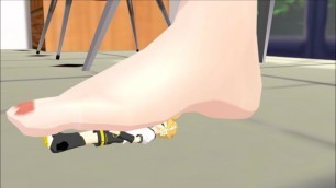 Giantess Foot Crush - MMD (Downloadable)