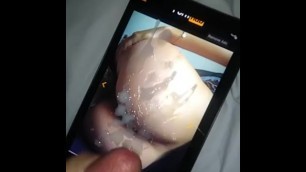 Huge Cum Tribute on this Sexy Ass Nicoxxx666
