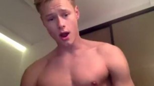 Fit Blonde College Guy Shows