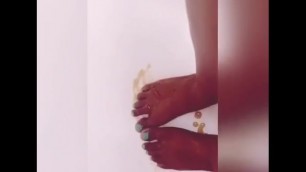 Sweet Toes Drenched in Syrup