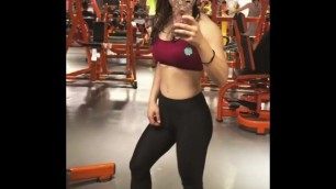 Chinese FitGirl Posing in a Gym 3