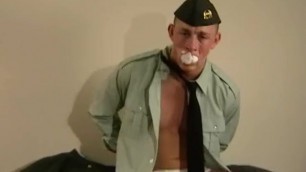 Young Soldier Pantsed Bound and Gagged