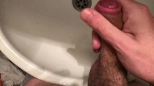 POV - Jerking off in the Bathroom before Bed