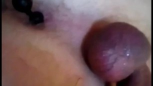 (Close-up) trying out my new ANAL BEADS in the Shower (free Version)