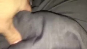 Stroking my Cock in Car