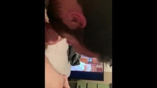 Husband Sucks Hairy Cock