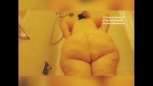 BBW taking Shower Showing off Fat Ass