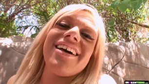 BrokenTeens - Gap Tooth Chase Taylor Fills her Mouth with Cock