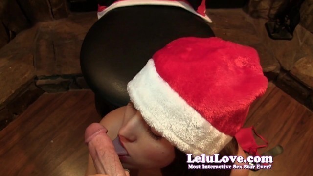 Lelu Love-Naughty miss Santa POV BJ Fucking