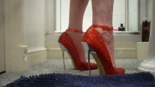16cm Glitter shoes