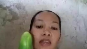 pinky usam hot filipino fucking hard with big fat cucumber