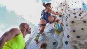 Abella Danger Learn To Climb Mountains In Bouldering Booty 