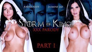 Anissa Kate And Jasmine Jae Always Ready To Service His Majesty In Storm Of Kings XXX Parody: Part 1